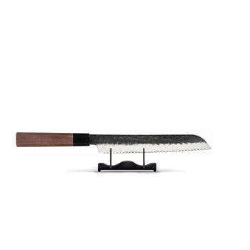 Juego de cuchillos Shinrai Knives - Kurayami de 3 piezas de acero de Damasco - Cuchillo de chef + Cuchillo para pan + Cuchillo pelador. Juego de cuchillos Shinrai Knives.