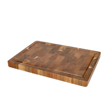 Tabla de cortar de madera de acacia de lujo Shinrai Knives - Veta transversal - 35 × 25 × 2,5 cm