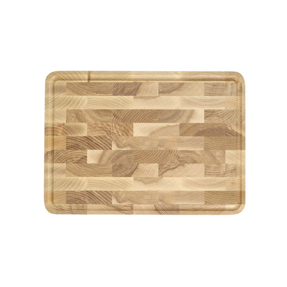 Tabla de cortar de lujo Shinrai Knives de madera de fresno - Madera de testa - 40 × 30 × 4,5 cm