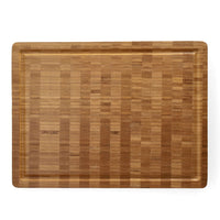 Tabla de cortar de lujo de madera maciza de bambú Shinrai Knives - 40 x 30 x 4,5 cm Tabla de cortar de bambú Shinrai Knives