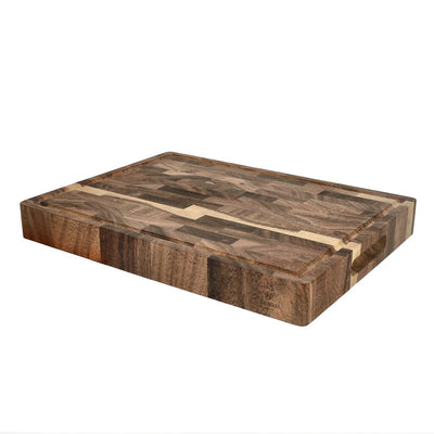 Tabla de cortar de madera de nogal de lujo Shinrai Knives - Madera de testa - Paquete de tablas de cortar de madera Shinrai Knives
