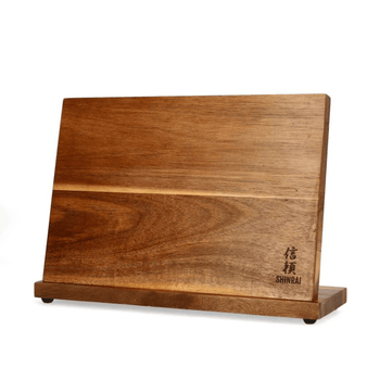 Shinrai Knives - Bloque magnético para cuchillos de una sola cara - Bloque magnético para cuchillos de madera de acacia Shinrai Knives