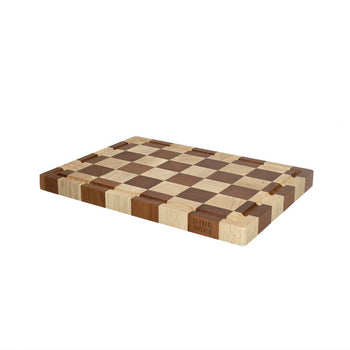 Tabla de cortar de madera de acacia Shinrai Knives - Madera de acacia - Veta transversal - 35 x 25 x 2,5 cm Tabla de cortar de madera Shinrai Knives