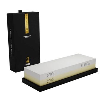 Piedra de afilar de doble cara Shinrai Knives - Grano 2000/5000