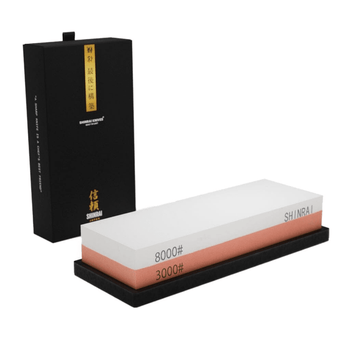 Piedra de afilar de doble cara Shinrai Knives - Grano 3000/8000