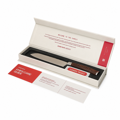 Serie de estampados Damasco japonés - Cuchillo Santoku pequeño (13cm)