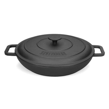 Skottsberg - Cacerola de hierro fundido redonda de 31,5 cm con tapa. Cacerola Skottsberg. 