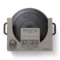 Skottsberg - Cacerola de hierro fundido redonda de 31,5 cm con tapa. Cacerola Skottsberg. 