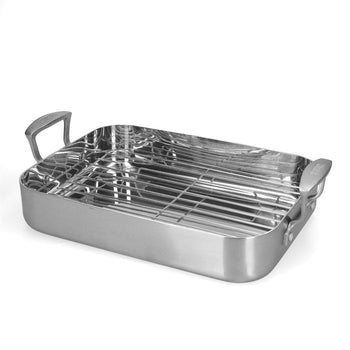 Skottsberg - Bandeja para asar de acero inoxidable 35 x 25 cm Bandeja para asar Skottsberg