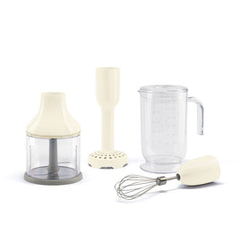 Smeg - Accesorios | Set de 4 accesorios, Nata, Vaso, Picadora, Batidora, Machacador Set de accesorios Smeg 