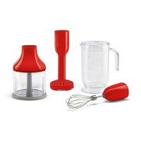 Smeg - Accesorios | Set de 4 accesorios, Rojo, Vaso, Picadora, Batidor, Machacador Set de accesorios Smeg 