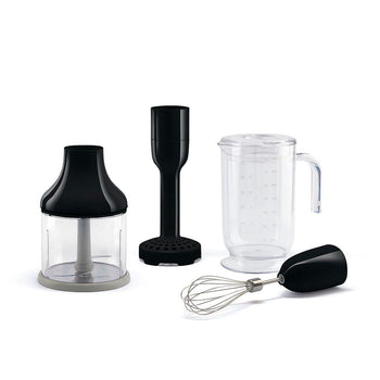 Smeg - Accesorios | Set de 4 accesorios, Negro, Vaso, Picadora, Batidor, Machacador Set de accesorios Smeg 