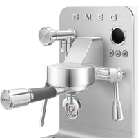 Smeg - Máquina de café expreso manual blanca mate Máquina de café expreso Smeg