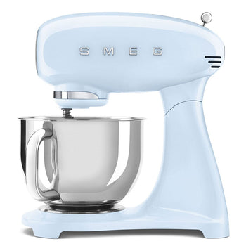 Smeg - Procesador de alimentos | Azul pastel | Años 50 | Procesador de alimentos a todo color Smeg