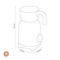 Espumador de leche Smeg | Blanco | Años 50 | Espumador de leche de inducción Espumador de leche Smeg