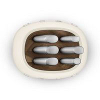 SMEG - Bloque de cuchillos con 6 cuchillos Juego de cuchillos para crema con bloque Smeg