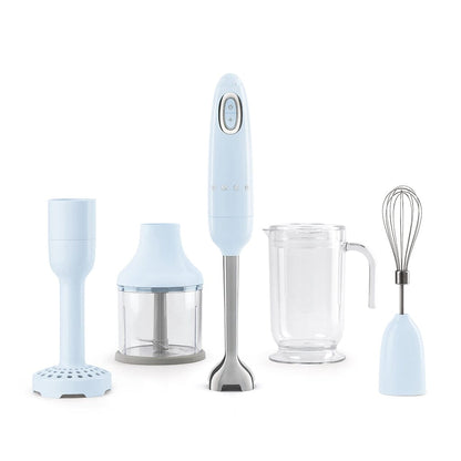 Smeg - Staafmixer | Pastelblauw | Jaren 50 | Staafmixer met accessoires | Plus pakket Staafmixer Smeg 