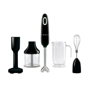 Batidora de mano Smeg | Negra | Años 50 | Batidora de mano con accesorios | Paquete Plus Batidora de mano Smeg