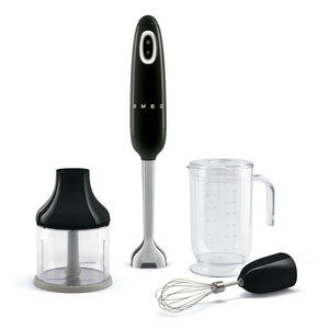 Batidora de mano Smeg | Negra | Años 50 | Batidora de mano con accesorios Batidora de mano Smeg