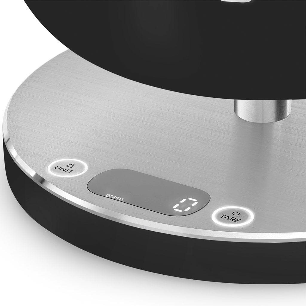 Báscula digital SMEG 5 kg, color negro mate, para cocina.