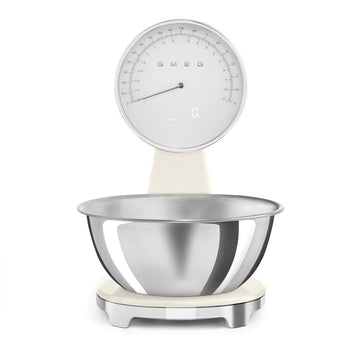 SMEG - Báscula digital de cocina color crema de los años 50 Smeg
