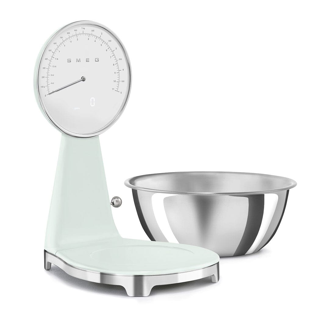 SMEG - Báscula digital de cocina verde agua de los años 50 Smeg