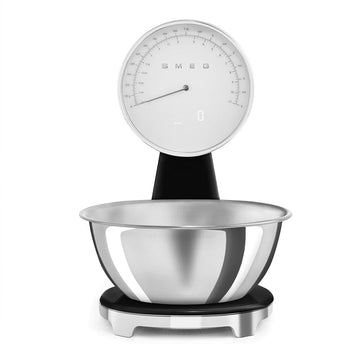 Báscula digital SMEG, báscula de cocina negra de los años 50 Smeg