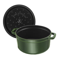 Staub - Cocotte redonda 26 cm - albahaca Staub