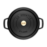 Staub - Cocotte redonda 28 cm - Staub negro