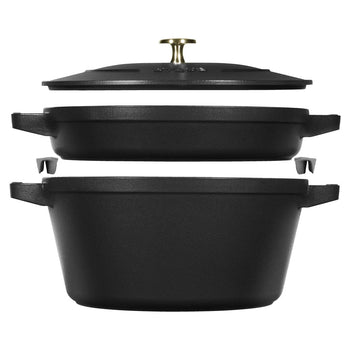 Staub - Stack Juego de 2 piezas 24 cm - negro Staub
