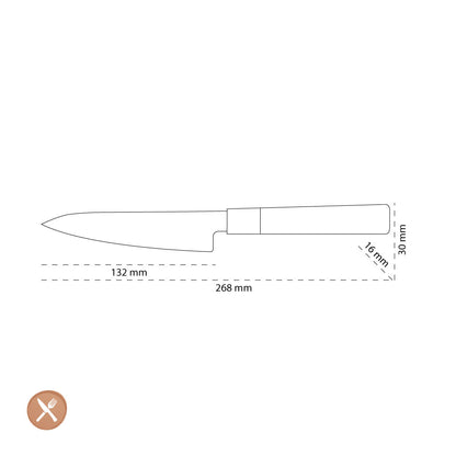 Shinrai Japón - Cuchillo de pelar Damasco Takumi Kaza 13 cm