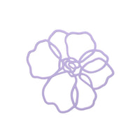 Tools2Cook - Posavasos de silicona con diseño de anémona y color lila Tools2Cook