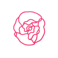 Tools2Cook - Posavasos de silicona Peony Rosa Oscuro Tools2Cook