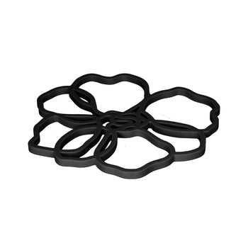 Tools2Cook - Posavasos de silicona Poppy Black Posavasos Tools2Cook