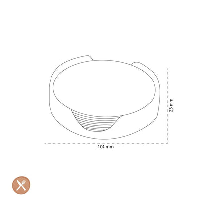 Tools2Cook - Juego de posavasos de silicona (7 piezas) Posavasos de arándanos Tools2Cook