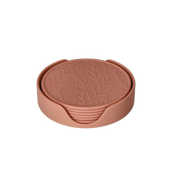 Tools2Cook - Juego de posavasos de silicona (7 piezas) Rosa frambuesa Tools2Cook