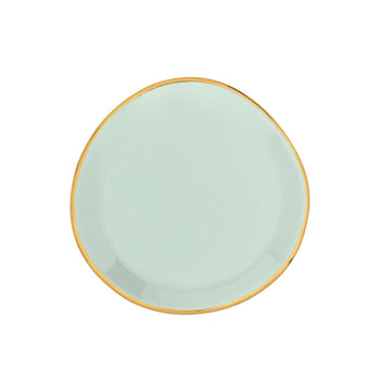 Cultura de la Naturaleza Urbana - Buenos días - Plato - Celadón - Ø9 cm Platos Cultura de la Naturaleza Urbana