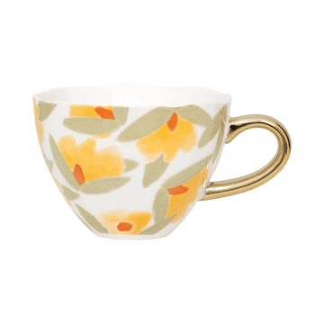 Cultura de la naturaleza urbana - Buenos días - Taza de capuchino - Lirio de día Cultura de la naturaleza urbana