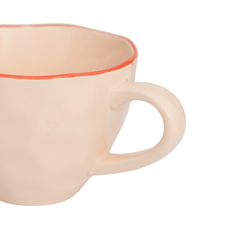 Cultura de la naturaleza urbana - Buenos días - Taza de capuchino - Esculpida - Rosa antiguo Cultura de la naturaleza urbana