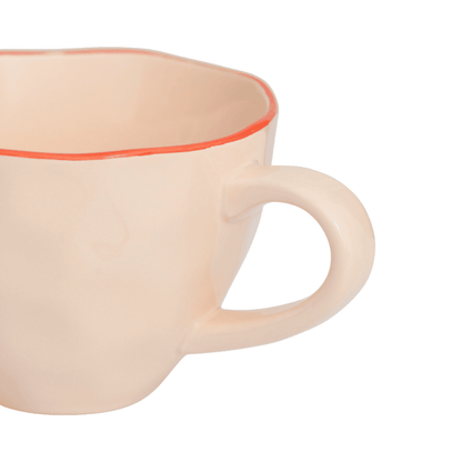 Cultura de la naturaleza urbana - Buenos días - Taza de capuchino - Esculpida - Rosa antiguo Cultura de la naturaleza urbana