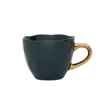 Cultura de la naturaleza urbana - Buenos días - Taza de espresso - Tazas de espresso azul y verde Cultura de la naturaleza urbana