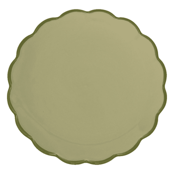 Cultura de la Naturaleza Urbana - Buenos días - Plato para pastel - Esculpido - Platos verde pálido Cultura de la Naturaleza Urbana