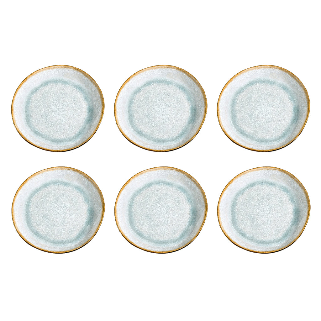 Medard de Noblat - Shadow Aqua - Plato de postre 20,5 cm (juego de 6)