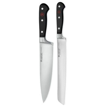 Wüsthof - Juego clásico de cuchillos de 2 piezas - Cuchillo de chef + Cuchillo para pan Juego de cuchillos Wüsthof