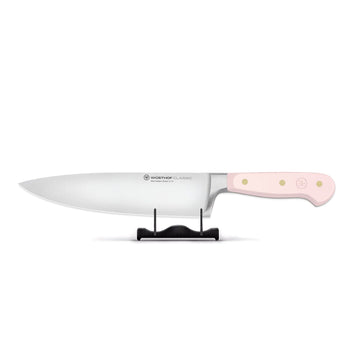 Wusthof - Cuchillo de chef de color clásico de 20 cm con mango de sal rosa del Himalaya.