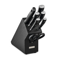 Wusthof - Juego de cuchillos Classic Ikon de 6 piezas con bloque de cuchillos negro Juego de cuchillos con bloque Wusthof