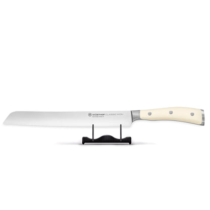 Wusthof - Classic Ikon Broodmes Creme met dubbele kartelrand 23 cm Broodmes Wusthof 
