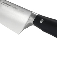 Wusthof - Cuchillo de chef Classic Ikon de 20 cm + Bloque de cuchillos negro de regalo Wusthof