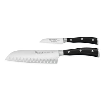 Wusthof - Juego de cuchillos Santoku + cuchillo para verduras Classic Ikon Wusthof