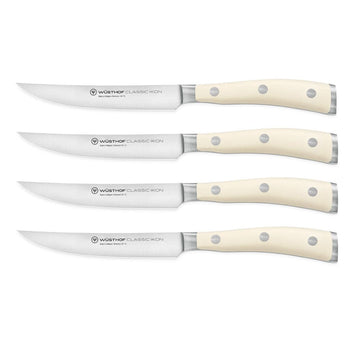 Wusthof - Juego de cuchillos para carne Classic Ikon Juego de cuchillos de 4 piezas Wusthof